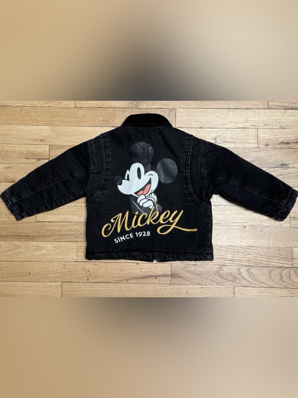 Zara Mickey Mouse jacket Black 3T